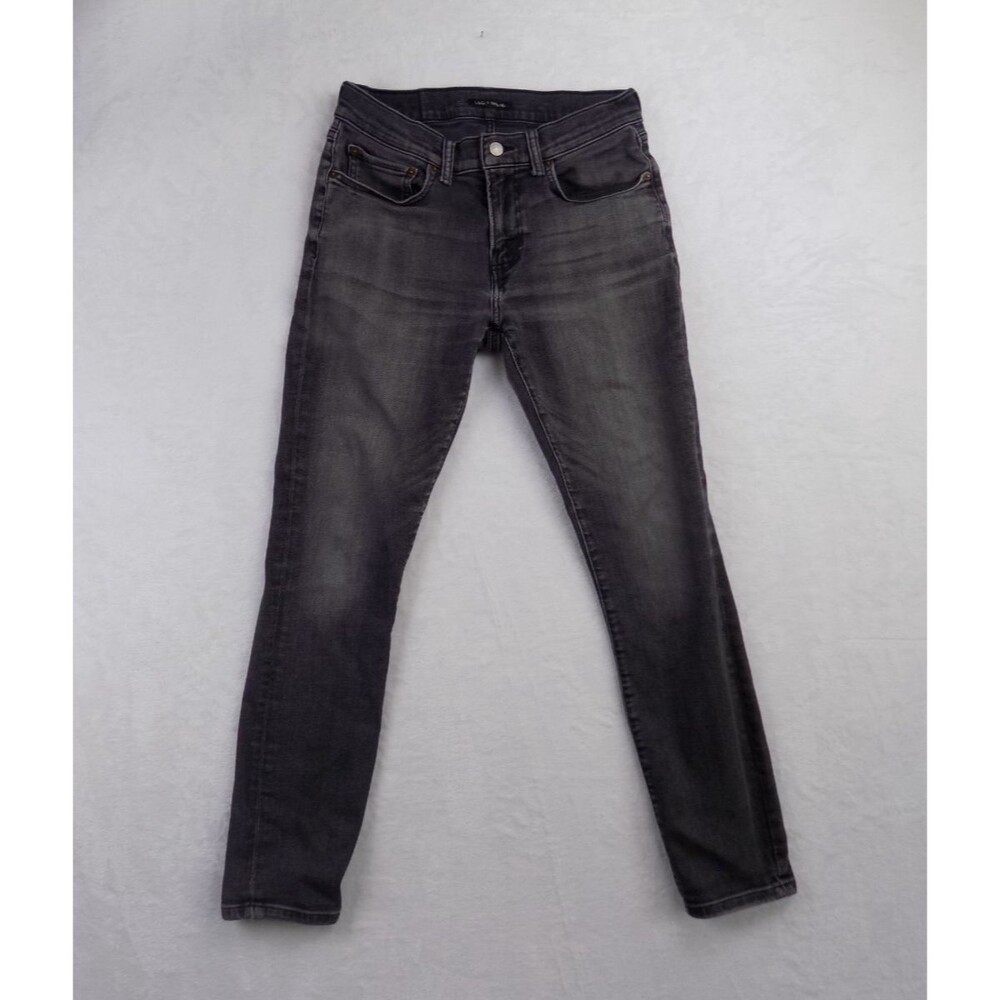 Lucky Brand Mens Skinny Jeans Faded Black Denim Pants 28x28.5